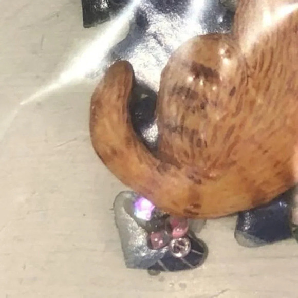 ENIGMA VARIATIONS Handmade Pin/Brooch Cat Puzzle Pieces USA NIP - Picture 4 of 6